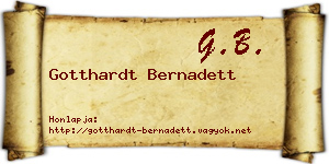 Gotthardt Bernadett névjegykártya